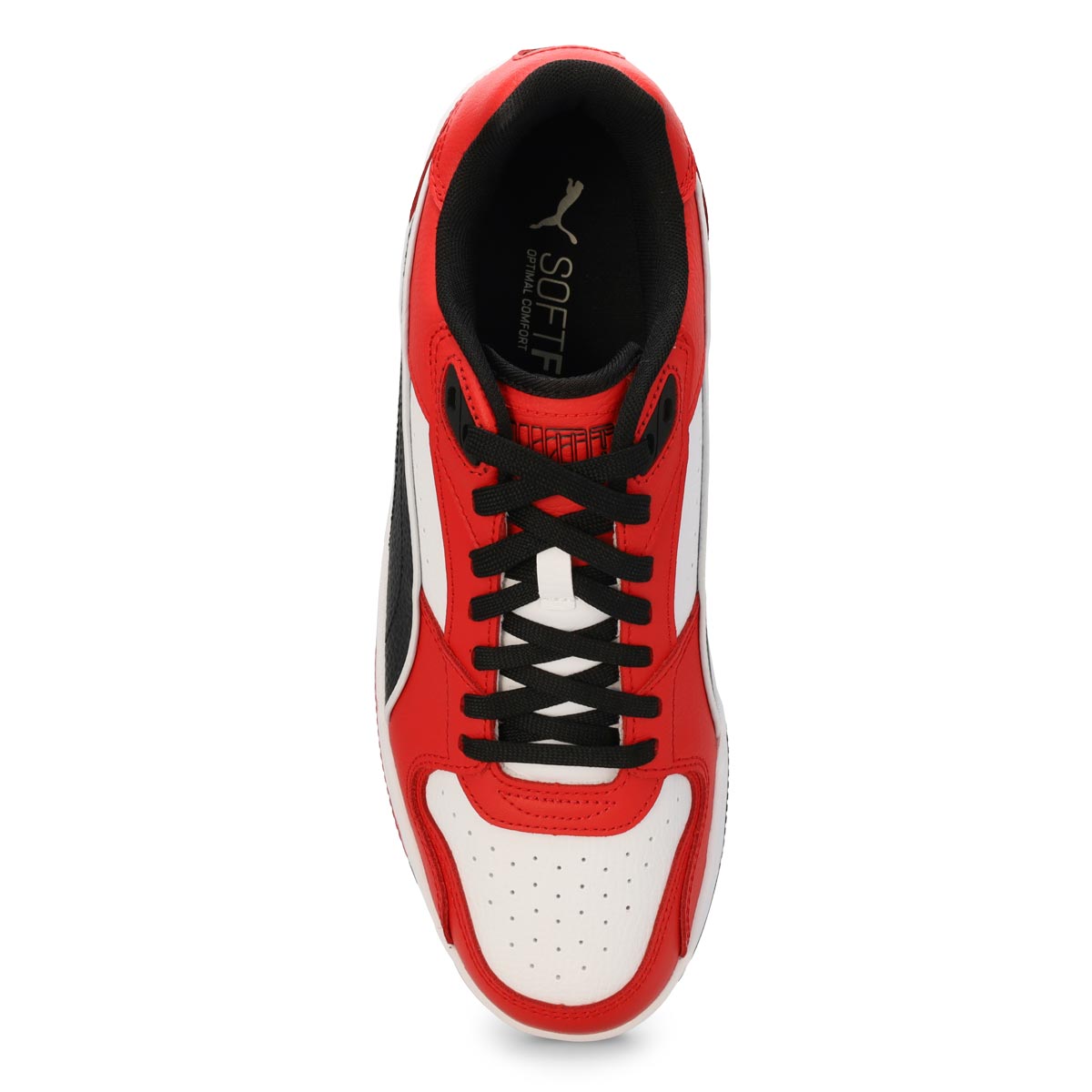 Men's RBD Break Low Lace Up Sneaker - White/Black/For All Time Red