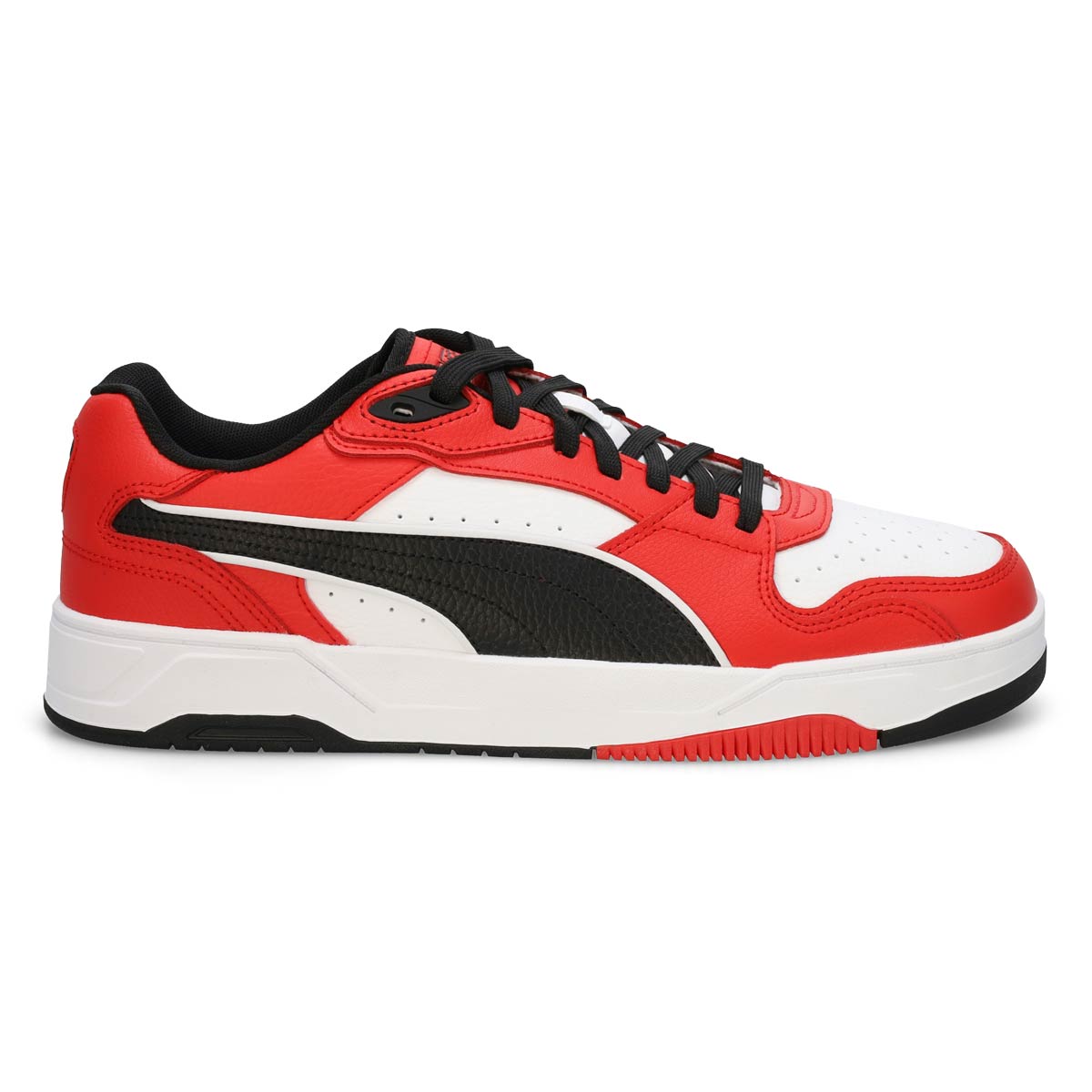 Men's RBD Break Low Lace Up Sneaker - White/Black/For All Time Red