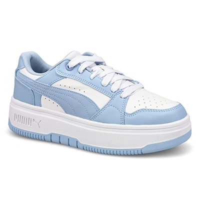 Lds Rebound Femme Low Lace Up Sneaker - White/Haute Tropic