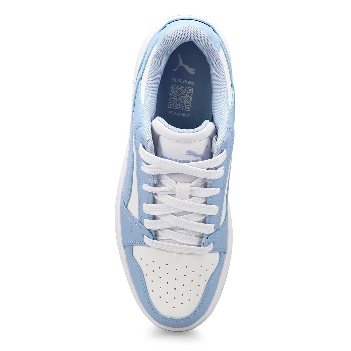 Baskets à lacets REBOUND FEMME LOW, blanc/bleu, femmes