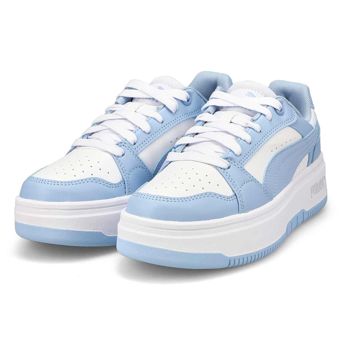 Baskets à lacets REBOUND FEMME LOW, blanc/bleu, femmes