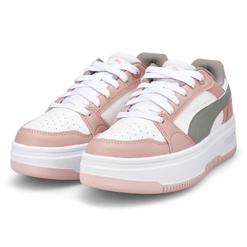 Baskets à lacets REBOUND FEMME LOW, blanc/écho gri