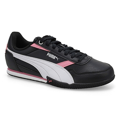 Lds Bella Donna L Low Profile Sneaker - Black/White/Poised Pink