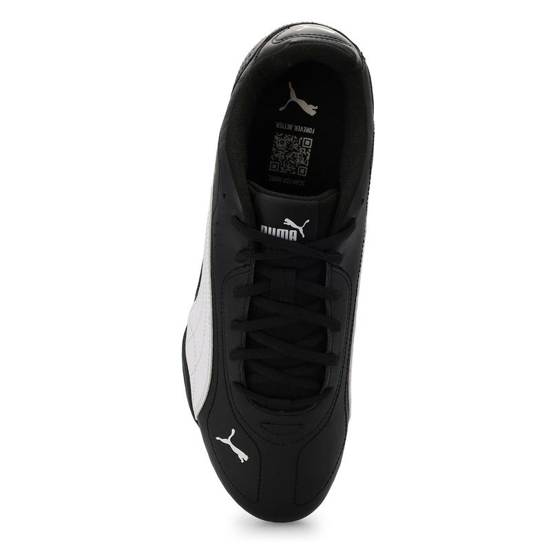 Mns Catch Lace Up Sneaker - Black/White