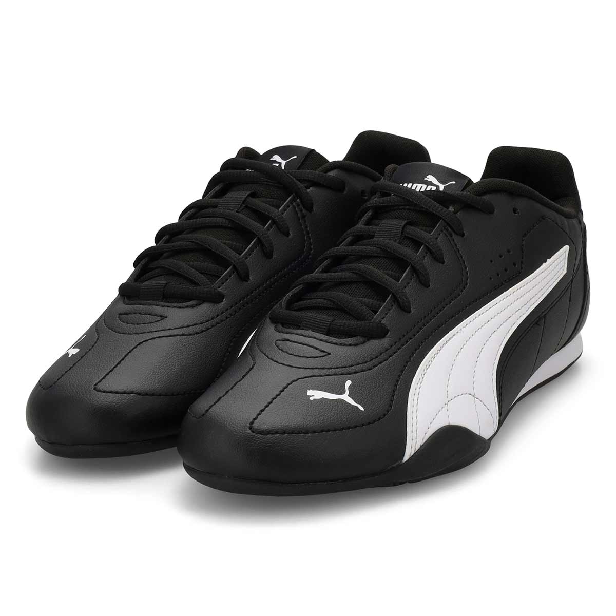 Mns Catch Lace Up Sneaker - Black/White