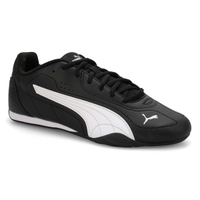 Mns Catch Lace Up Sneaker - Black/White