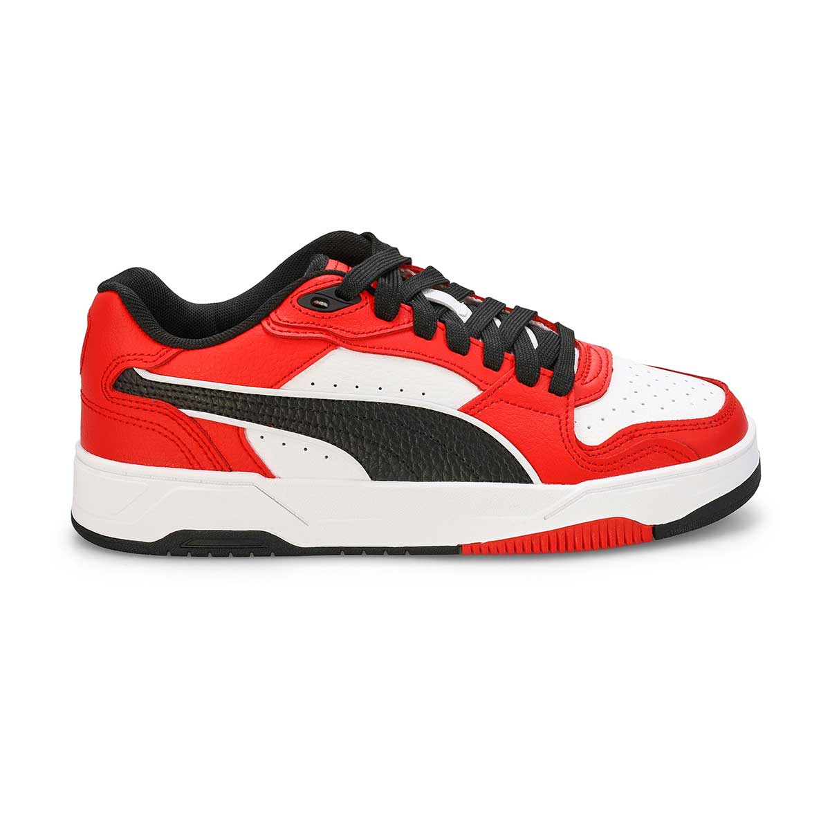Baskets à lacets REBOUND BREAK LOW, rouge/noir/blanc, garçons