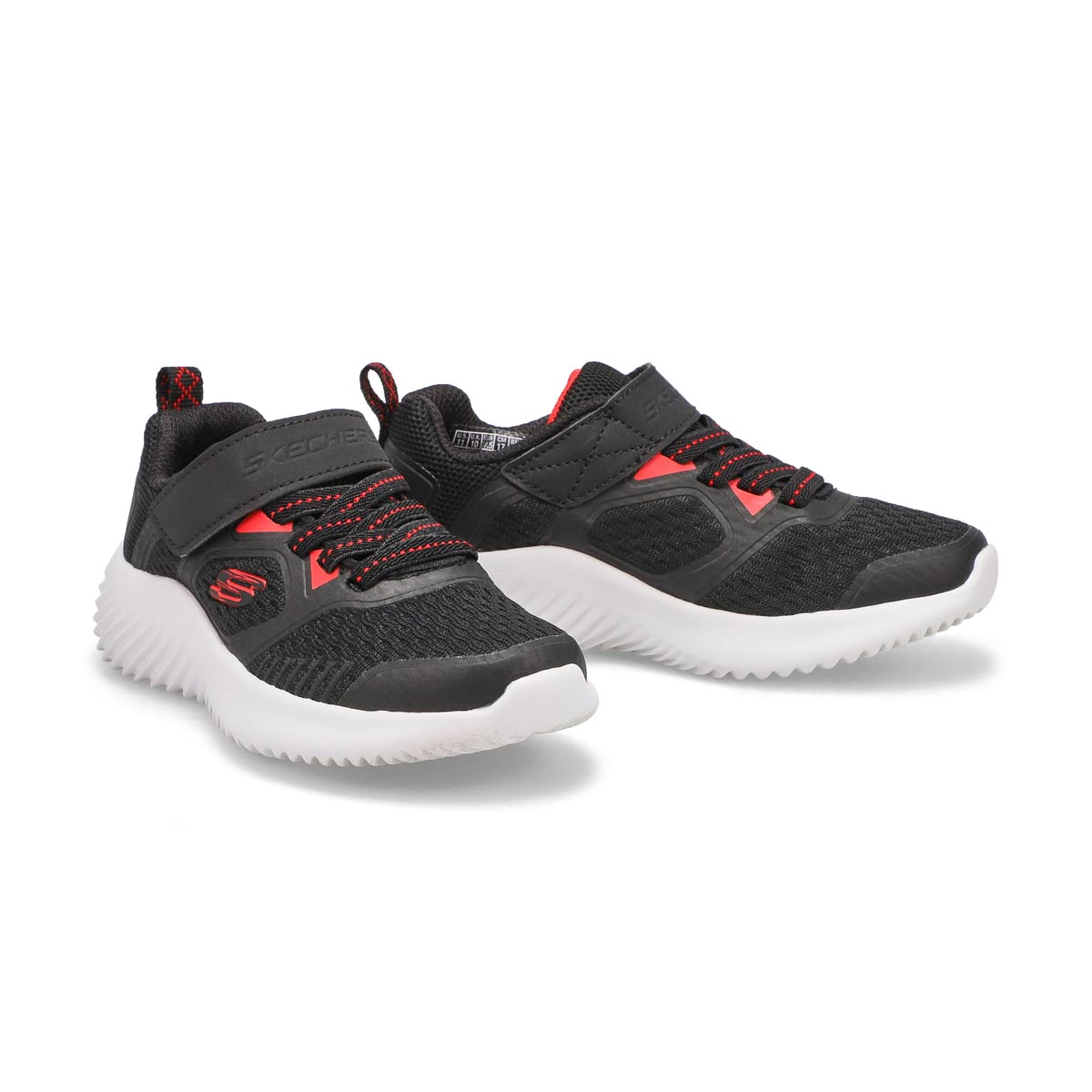 Boys' Bounder Sneaker - Black/ Red