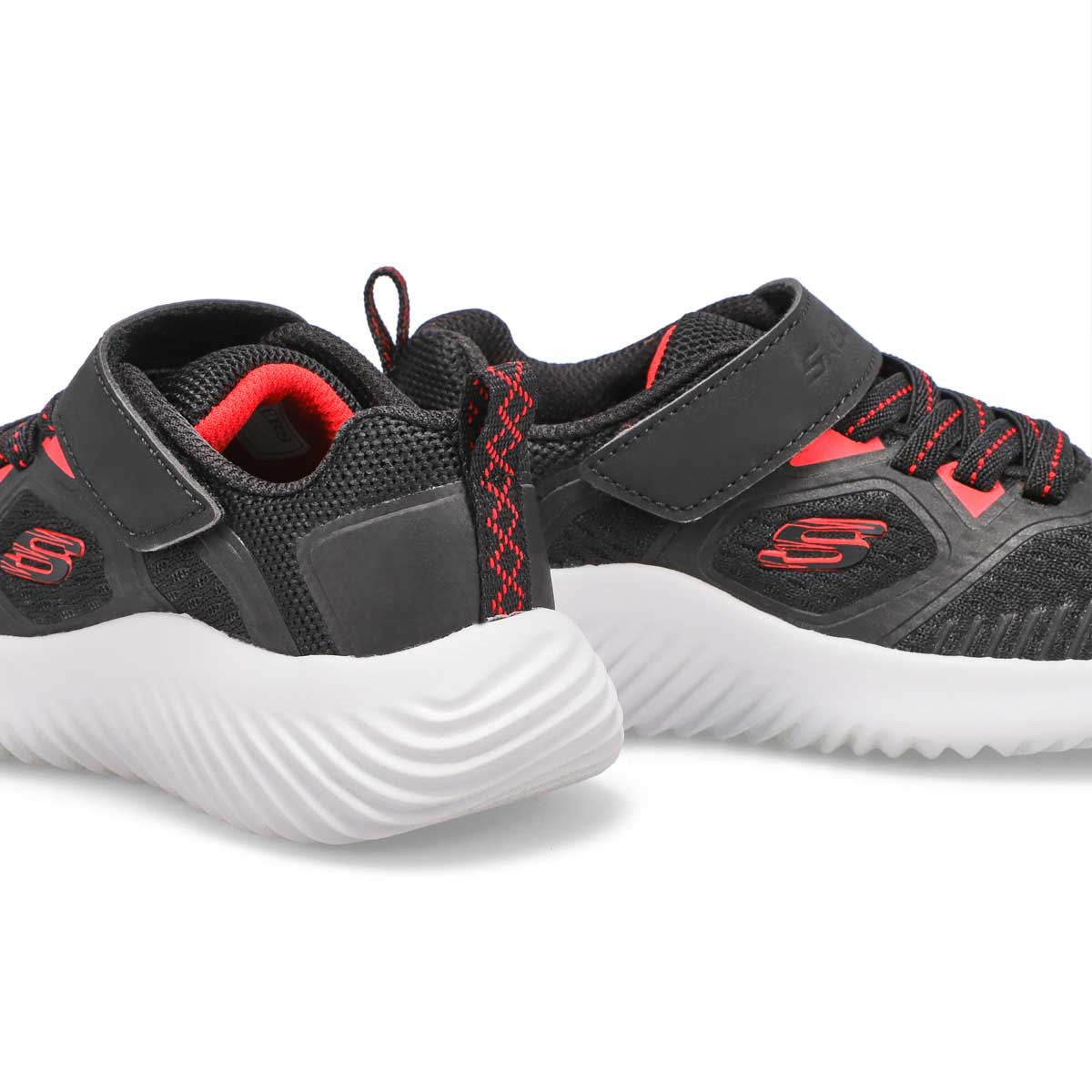 Boys' Bounder Sneaker - Black/ Red