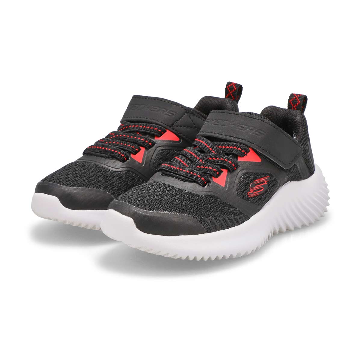Boys' Bounder Sneaker - Black/ Red