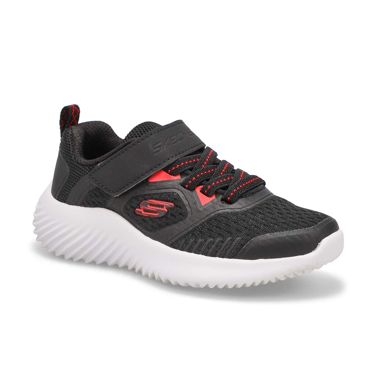 Boys' Bounder Sneaker - Black/ Red