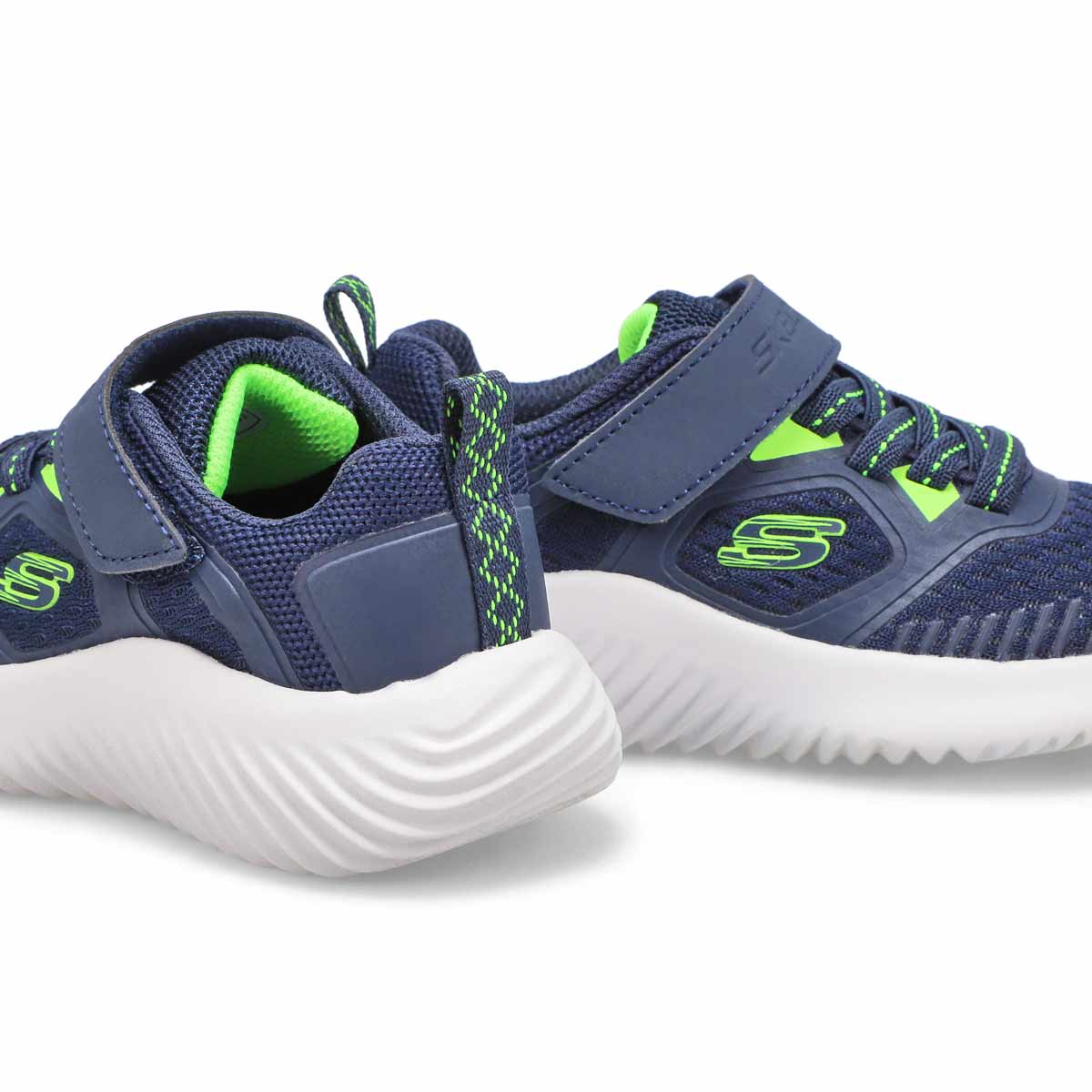 Boys' Bounder Sneaker - Navy /Lime