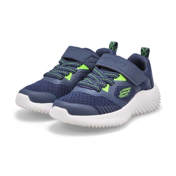 Boys' Bounder Sneaker - Navy /Lime