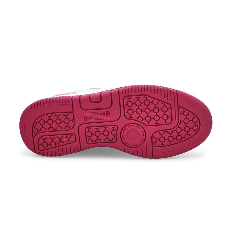 Baskets à lacets REBOUND FEMME, blanc/menthe fondue/rose, filles