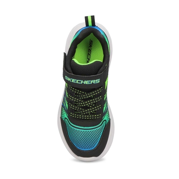Boys' Bounder Sneaker -Black/ Lime
