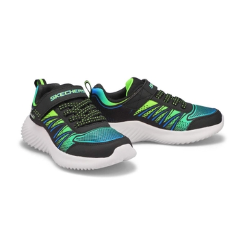 Boys' Bounder Sneaker -Black/ Lime