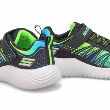 Boys' Bounder Sneaker -Black/ Lime