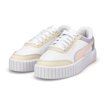 Baskets à lacets CARINA MIA, blanc/fleur de jasmin