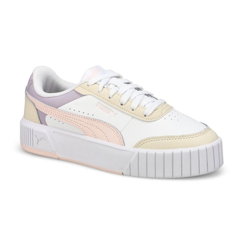 Baskets à lacets CARINA MIA, blanc/fleur de jasmin