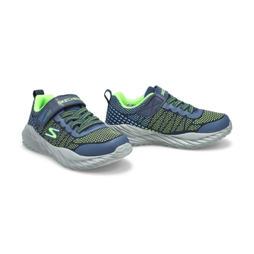 Boys' Nitro Sprint Sneaker - Navy /Lime