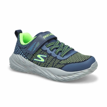 Boys' Nitro Sprint Sneaker - Navy /Lime