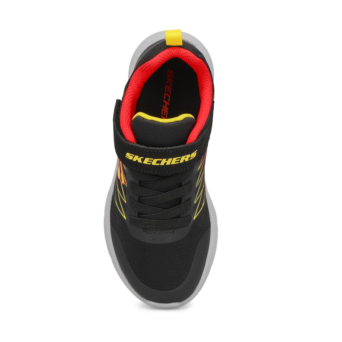 Boys' Microspec Texlor Sneaker - Black/ Red