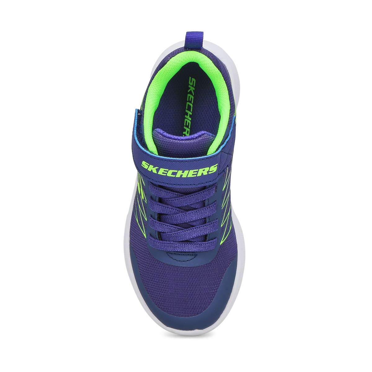 Boys' Microspec Texlor Sneaker - Navy/Lime
