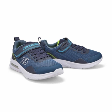 Boys' Microspec Max-Ravork Sneaker - Navy/Lime