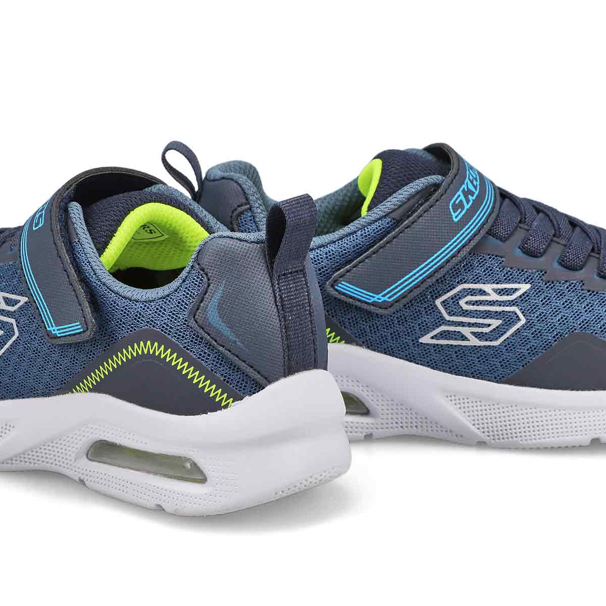 Boys' Microspec Max-Ravork Sneaker - Navy/Lime