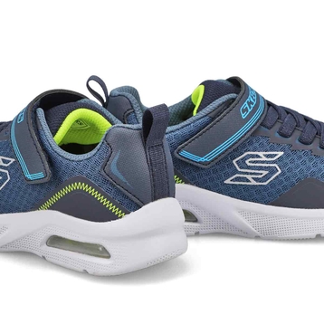 Boys' Microspec Max-Ravork Sneaker - Navy/Lime