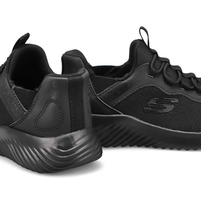 Kids'  Bounder Brisk-Burst Slip-Ins Sneaker - Black/Black