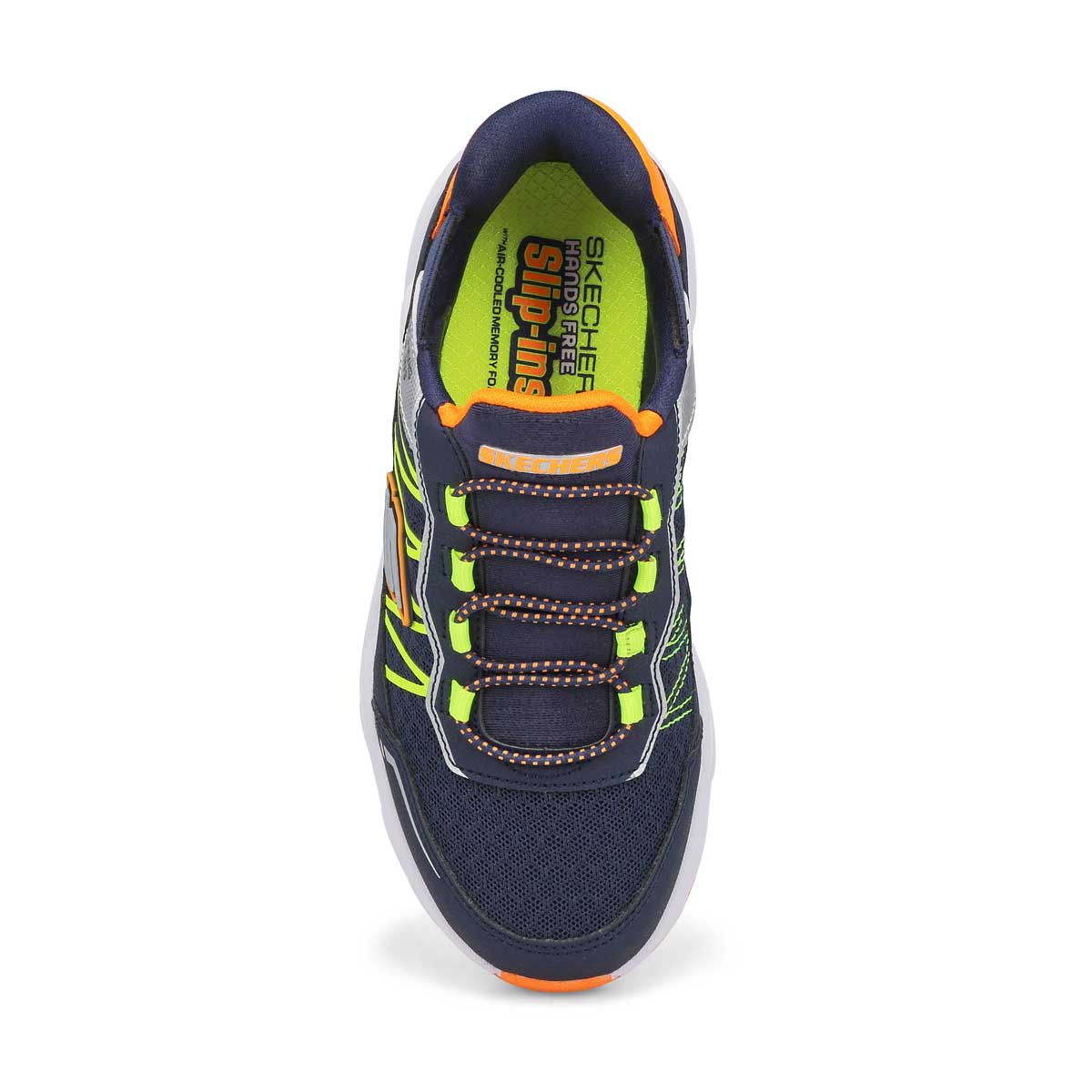 Boys' Turbo Tread Slip-Ins Sneaker - Navy/Orange