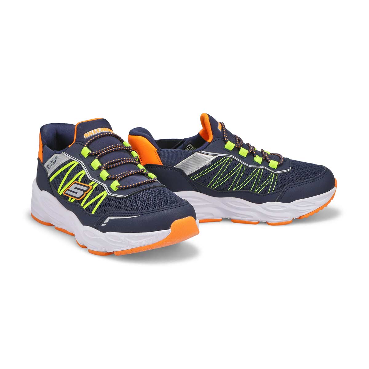 Boys' Turbo Tread Slip-Ins Sneaker - Navy/Orange