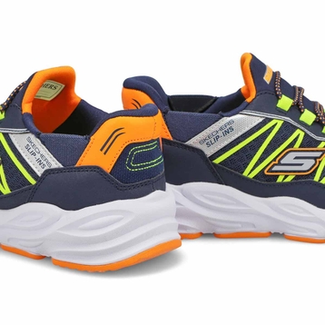 Boys' Turbo Tread Slip-Ins Sneaker - Navy/Orange