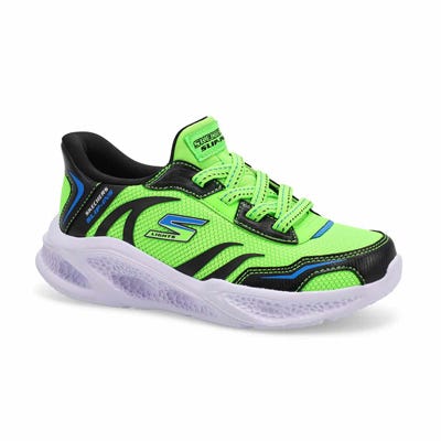 Bys Meteor-lights Brisk-Beams Light Up Slip-Ins Sneaker - Lime/Black