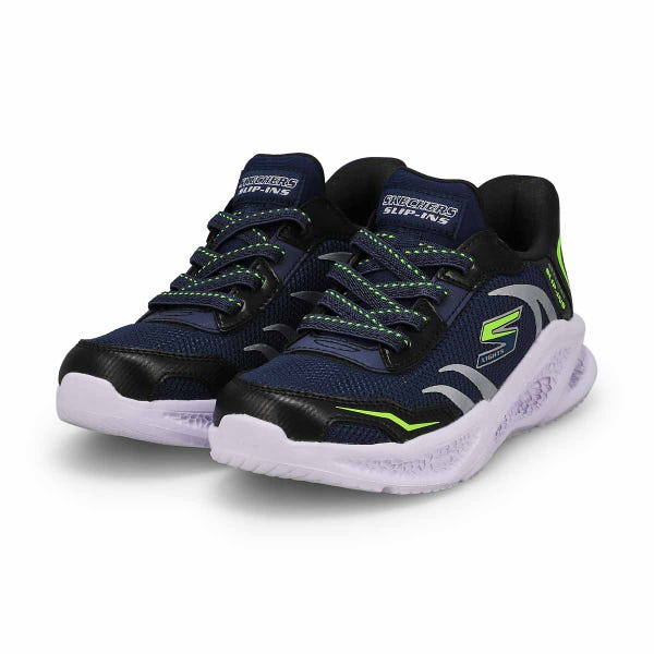 Boys'  Meteor-lights Brisk-Beams Light Up Slip-Ins Sneaker - Navy/Black