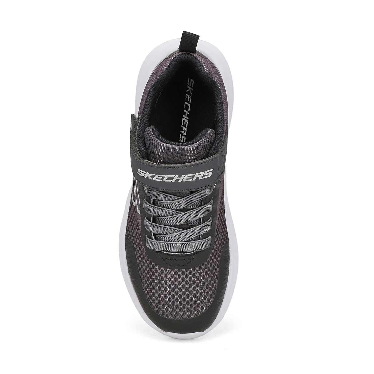 Boys' Skech Fast Sneaker- Charcoal/ Black