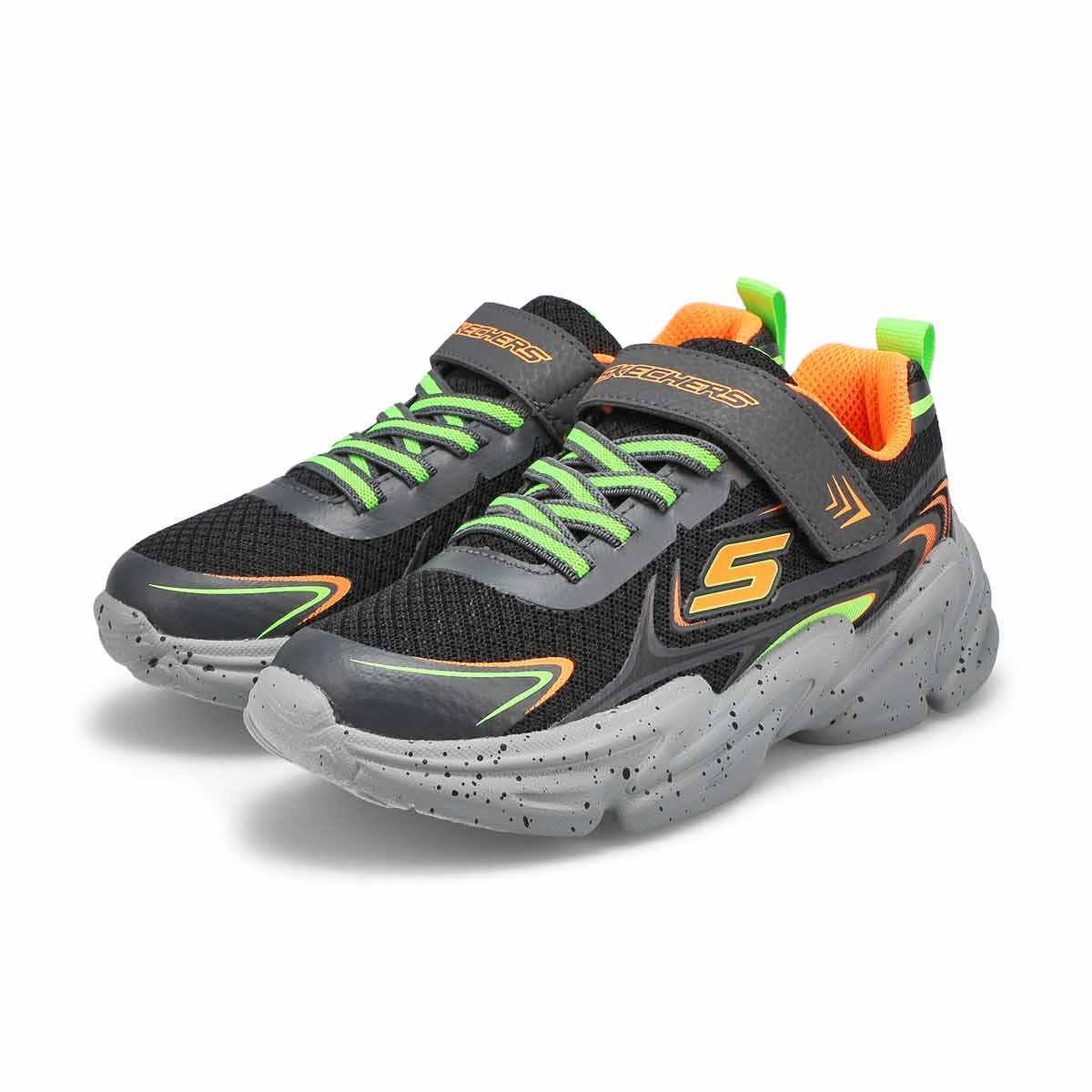Boys' Wavetronic Sneaker -Black/Orange