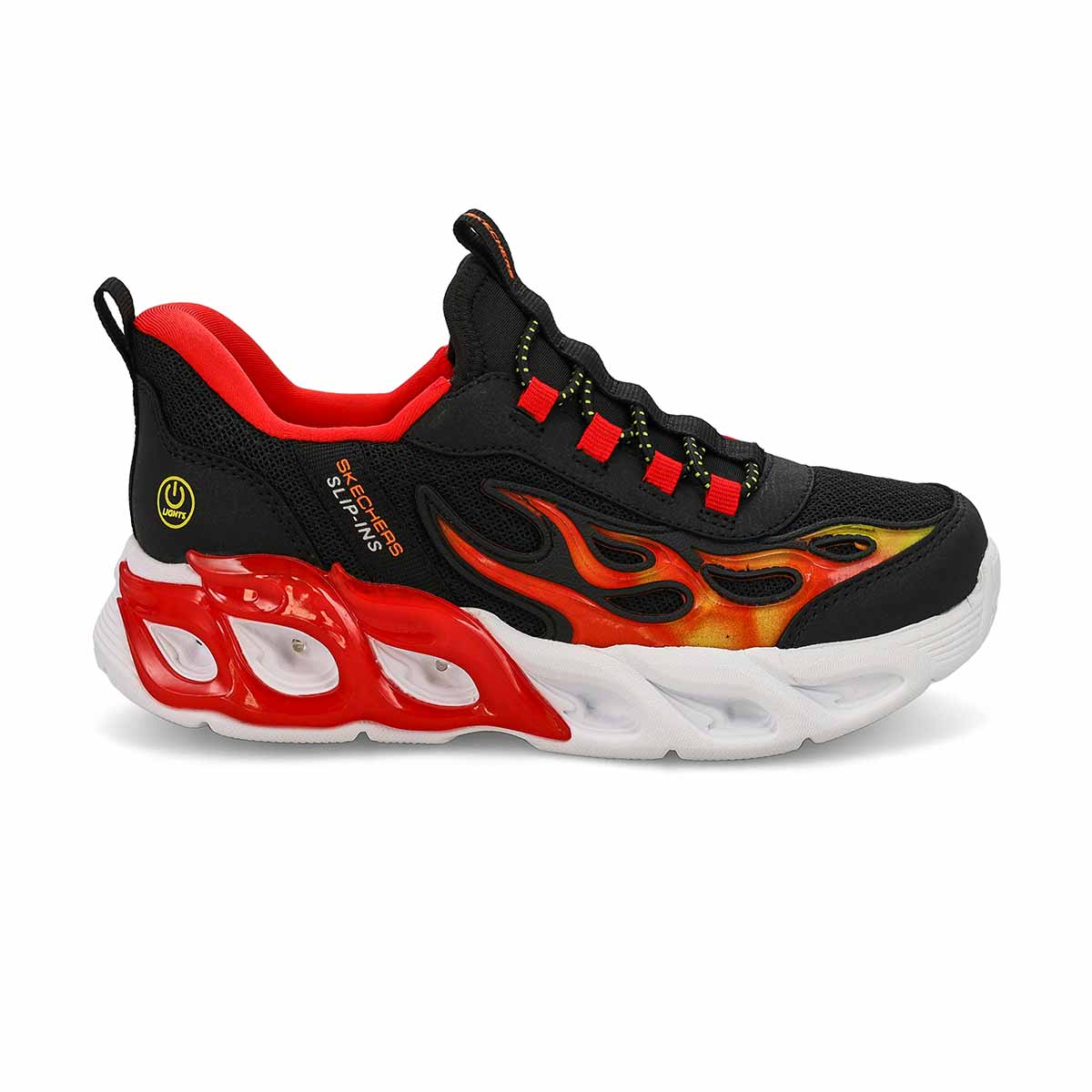 Baskets à enfiler THERMO-FLASH 2.0 SLIP-INS, noir/rouge, garçons