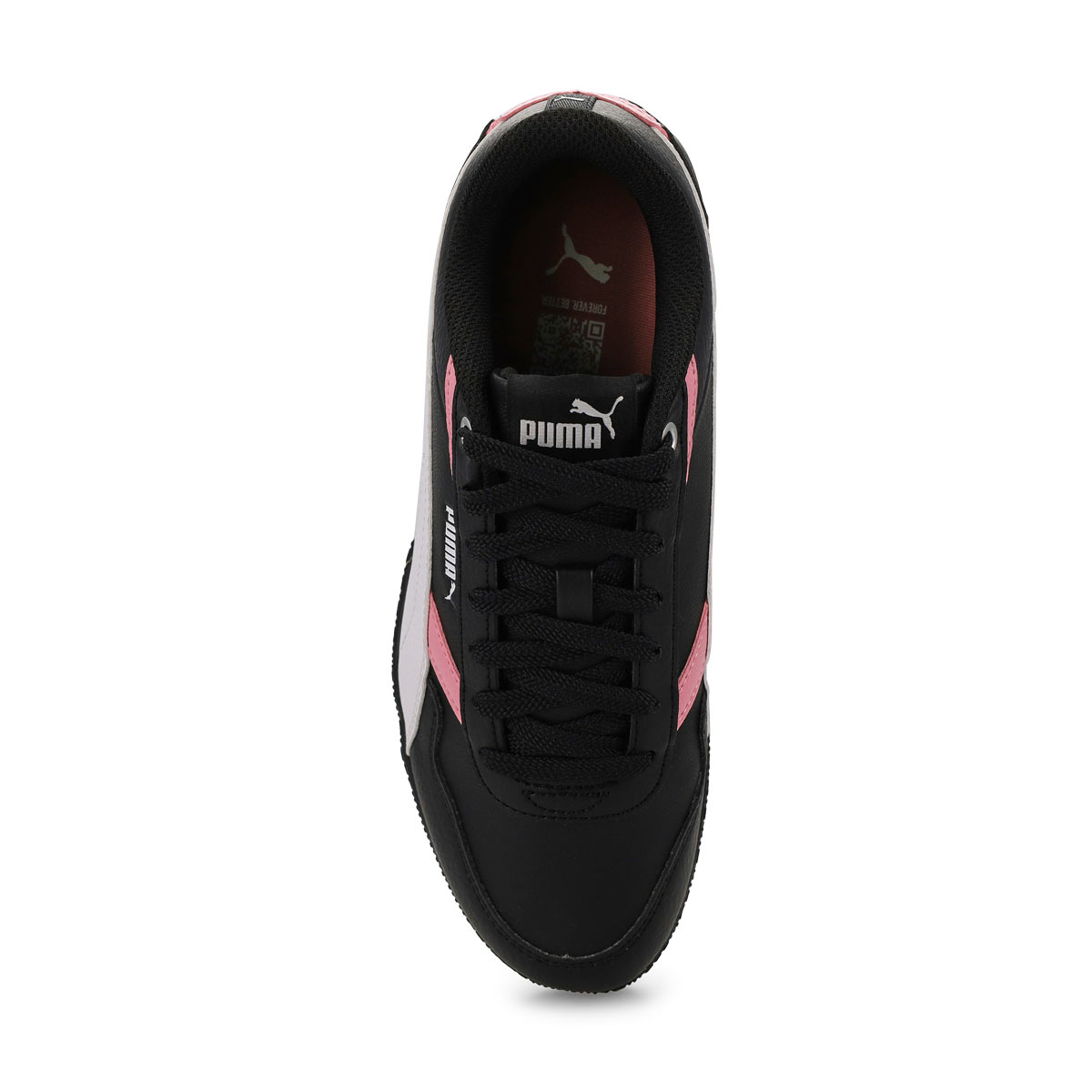 Baskets à profil bas BELLA DONNA, noir/blanc/rose, filles