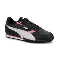 Baskets à profil bas BELLA DONNA, noir/blanc/rose, filles