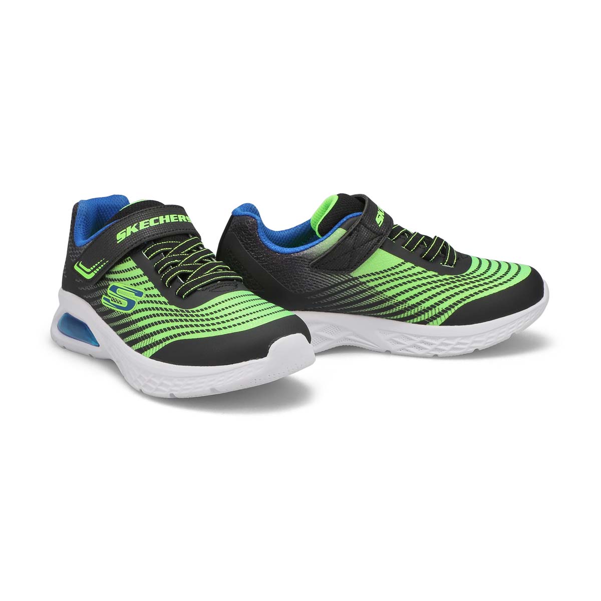 Baskets MICROSPEC MAX 2.0, noir/bleu/lime, garçons