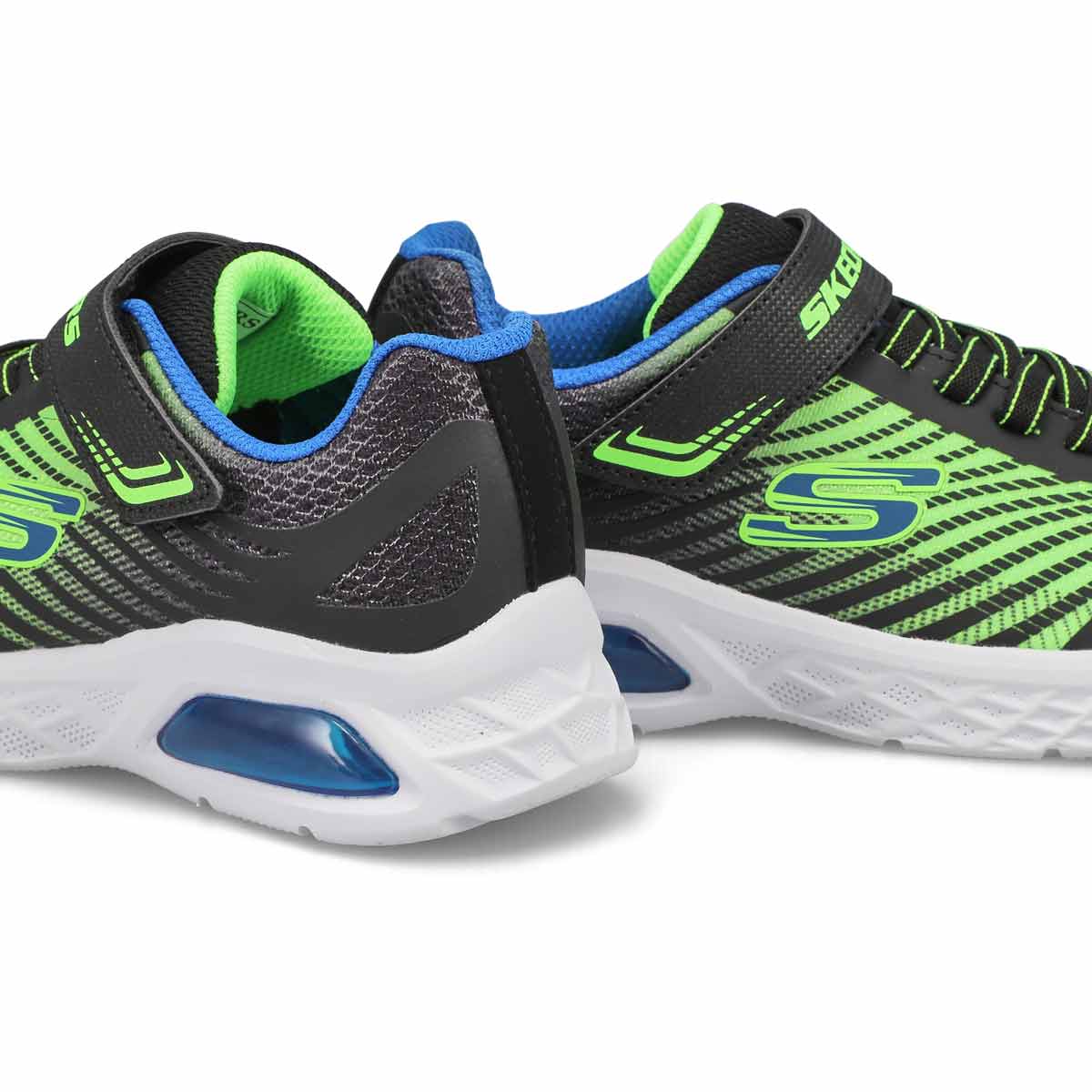 Baskets MICROSPEC MAX 2.0, noir/bleu/lime, garçons