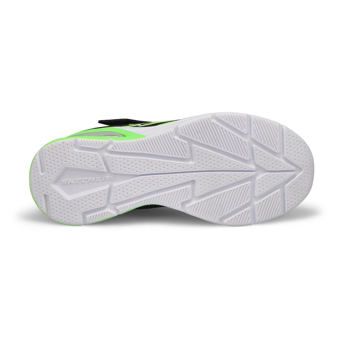 Boys'  Microspec Max II Sneaker - Black/Lime