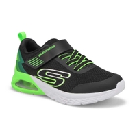 Boys'  Microspec Max II Sneaker - Black/Lime