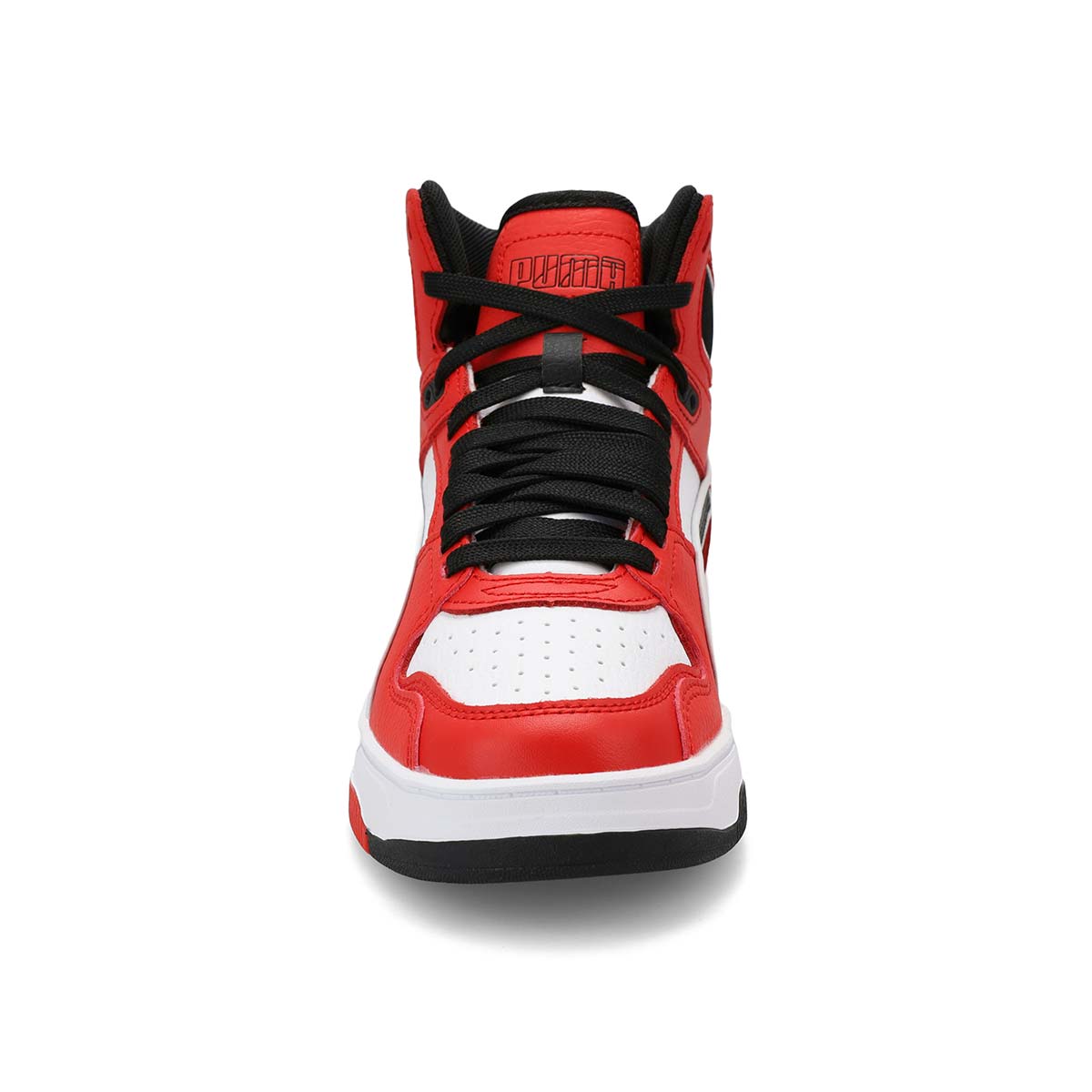 Boys'  Rebound Break Mid Lace Up Sneaker - Red/Black/White