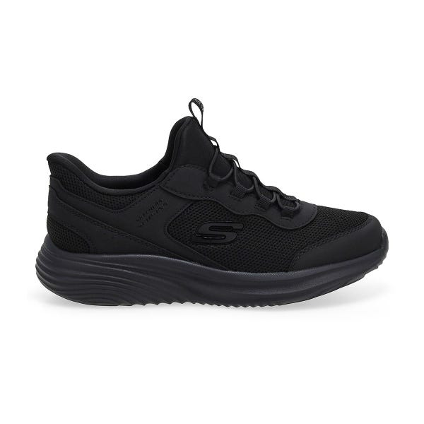 Espadrilles garçon à enfiler Bounder Pro - Noir/Noir