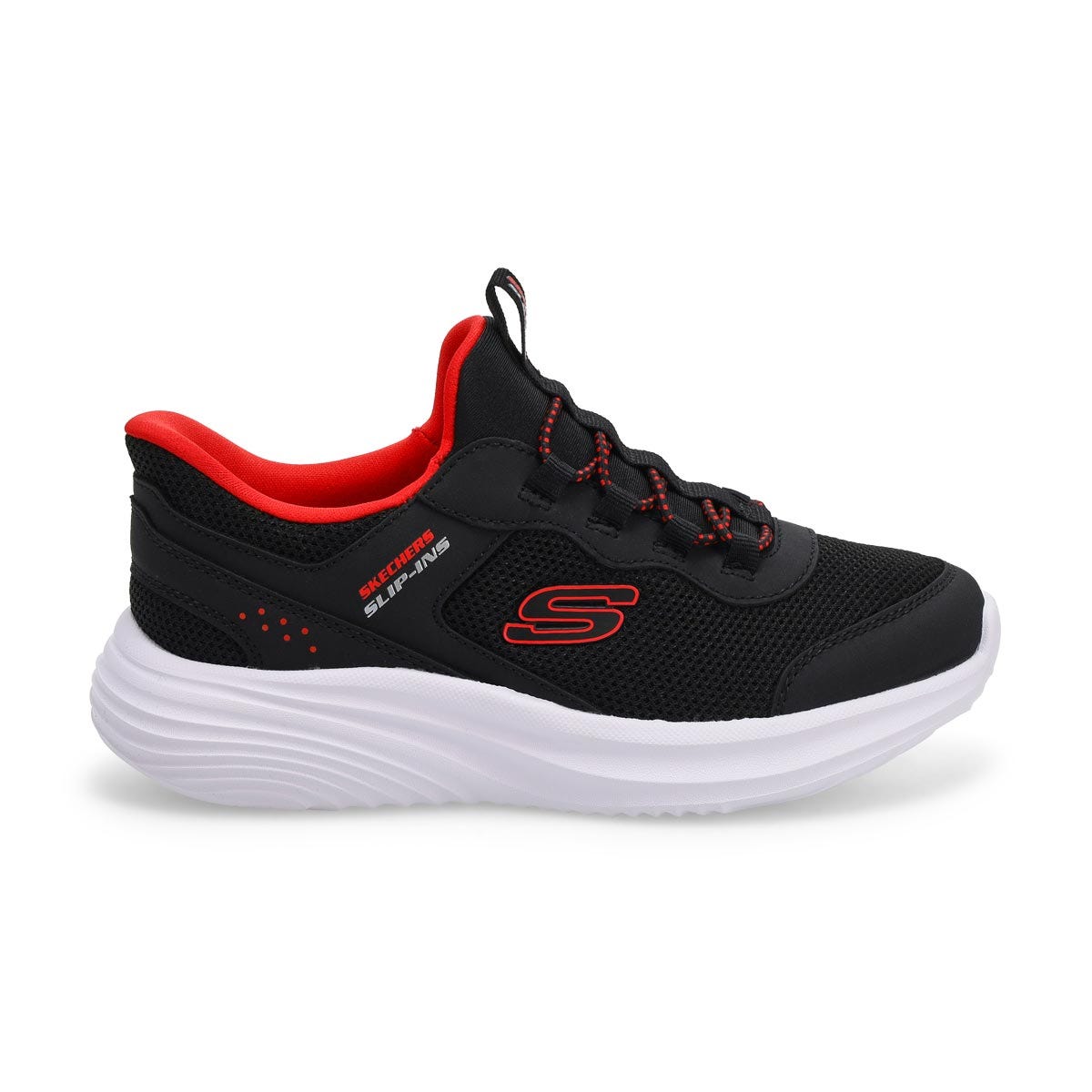 Boys'  Bounder Pro Slip-Ins Sneaker - Black/Black