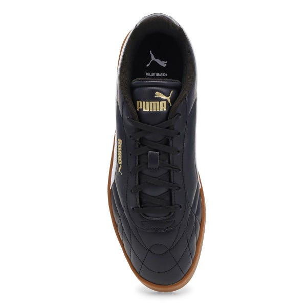 Men's Club II Indoor Lace Up Sneaker - Black/White