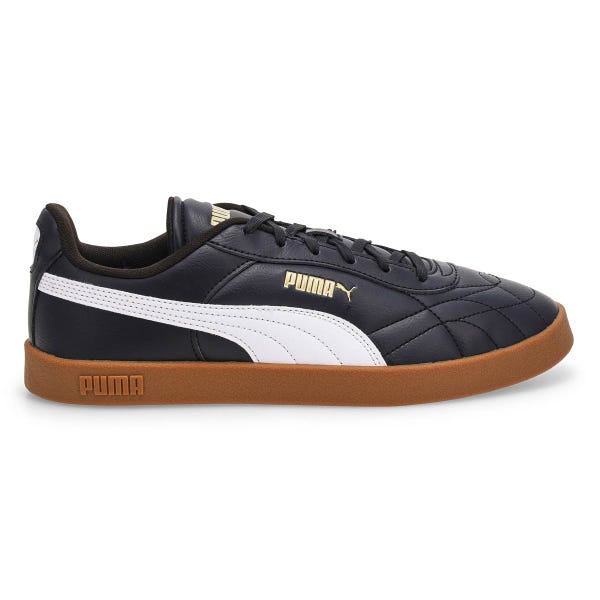Men's Club II Indoor Lace Up Sneaker - Black/White